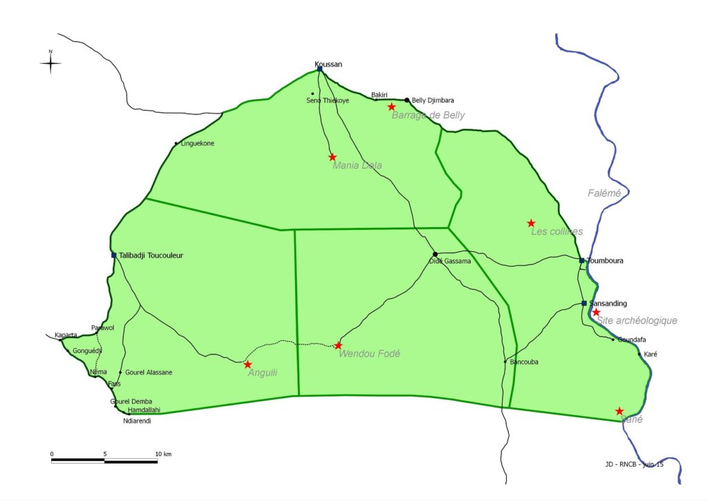 La carte - Réserve Naturelle Communautaire du Boundou